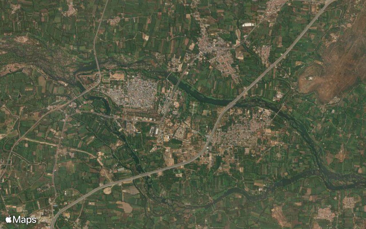 Srirangapatna, Karnataka, seen from above