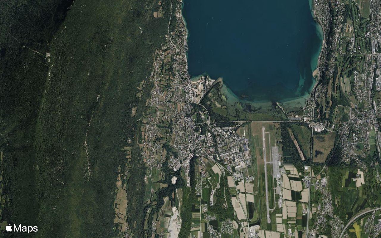 Le Bourget-du-Lac, Savoie, seen from above