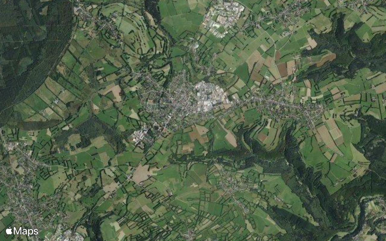 Simmerath, North Rhine-Westphalia, seen from above