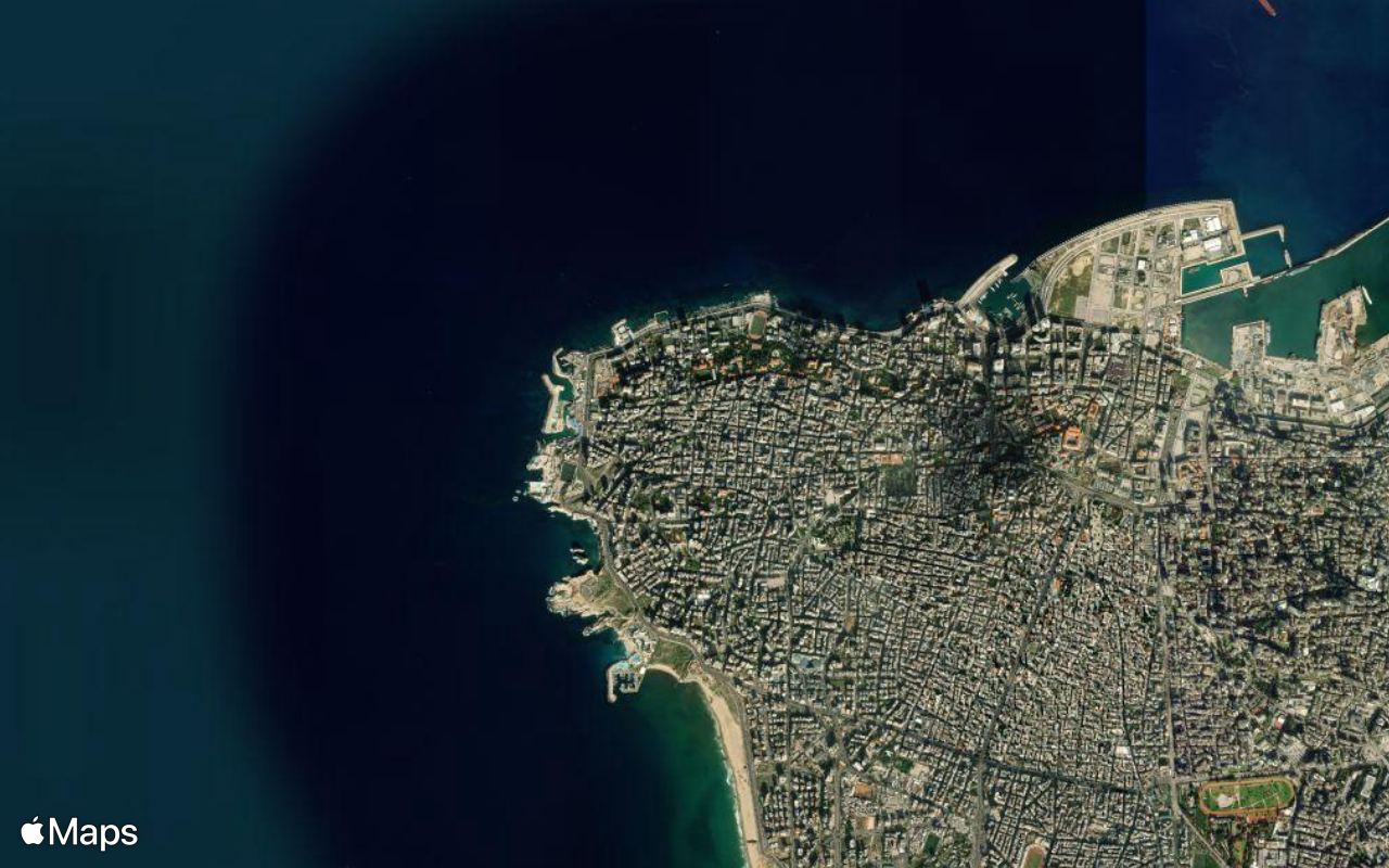 Beirut, seen from above