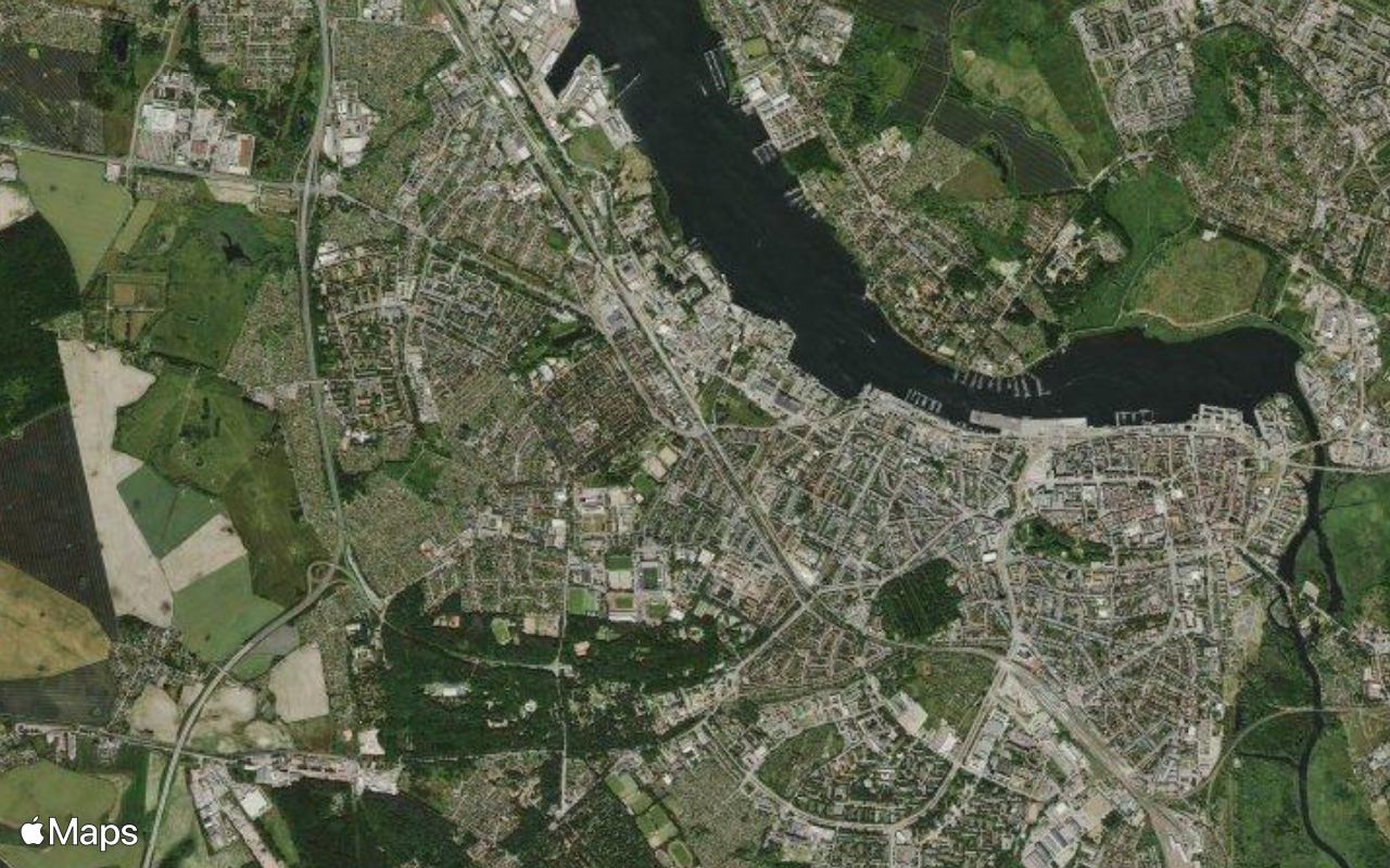 Rostock, Mecklenburg-Western Pomerania, seen from above