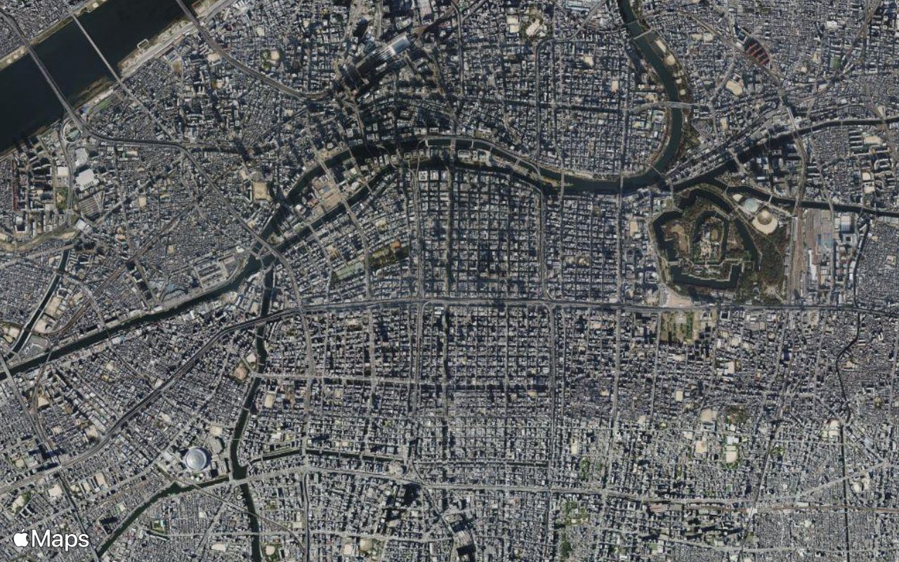 Osaka, seen from above
