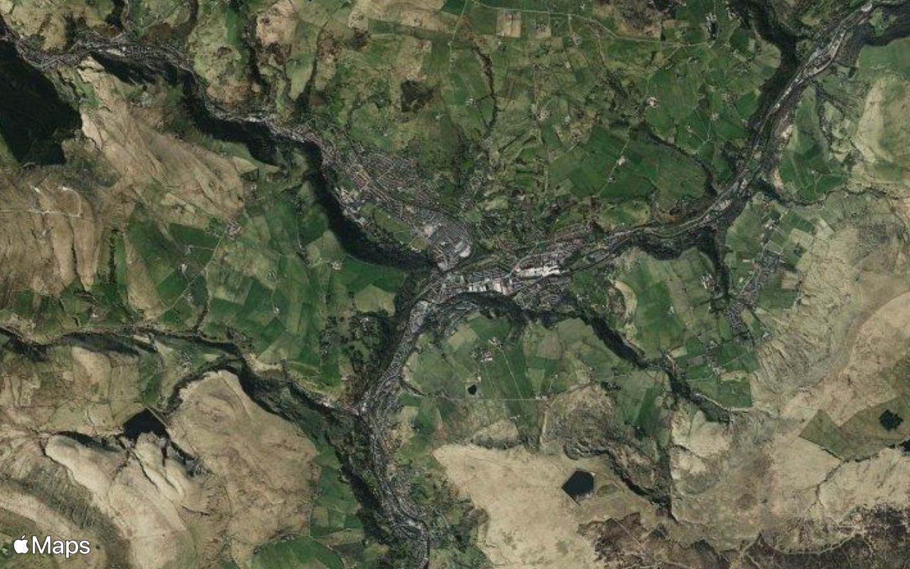 Todmorden, England, seen from above