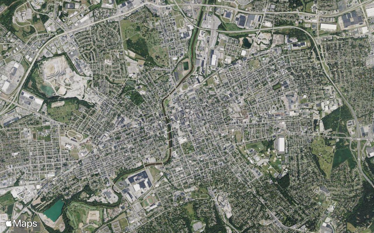 York, PA, seen from above