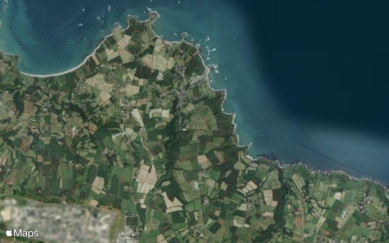 Omonville-la-Rogue, Manche, seen from above