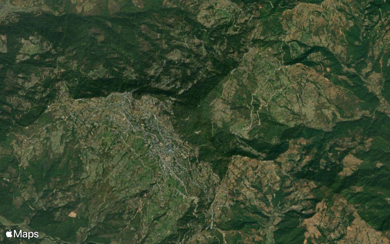 Gorkha, Gandaki Province, seen from above