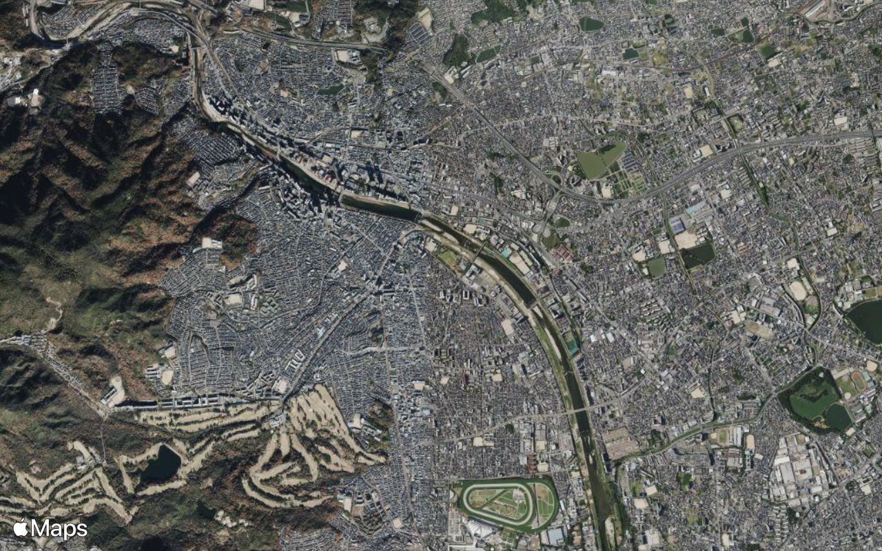 Takarazuka, Hyogo, seen from above