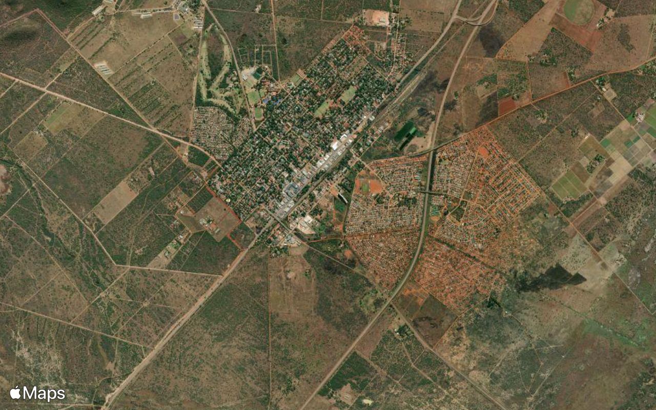 Mookgophong, Limpopo, seen from above