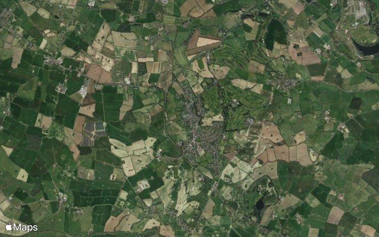 Tarporley, England, seen from above