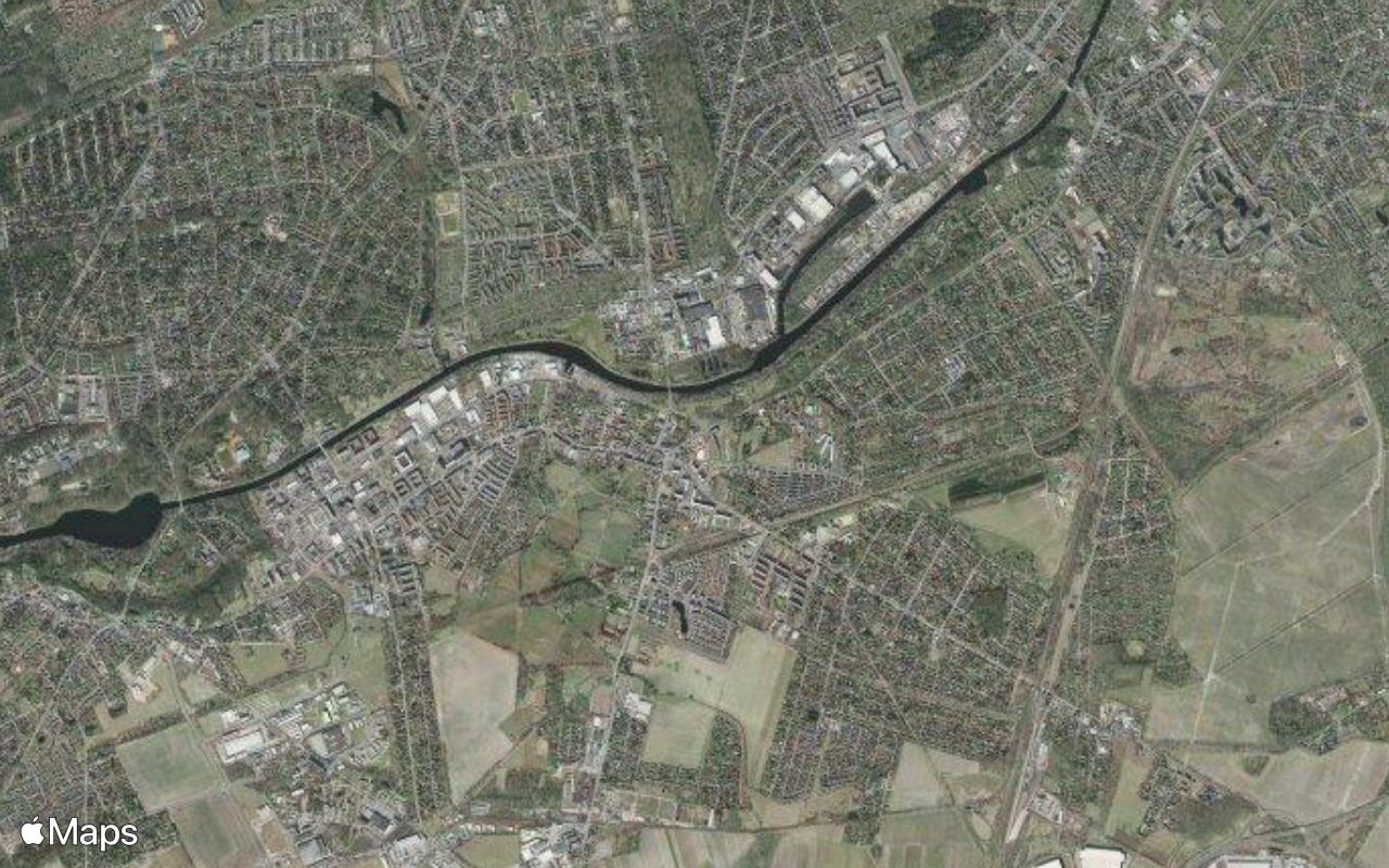Teltow, Brandenburg, seen from above