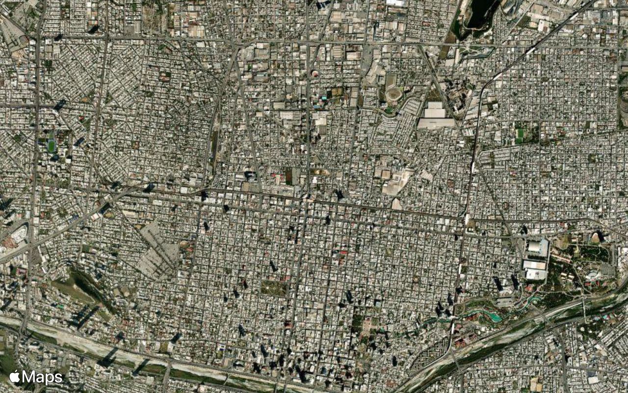 Monterrey, Nuevo León, seen from above