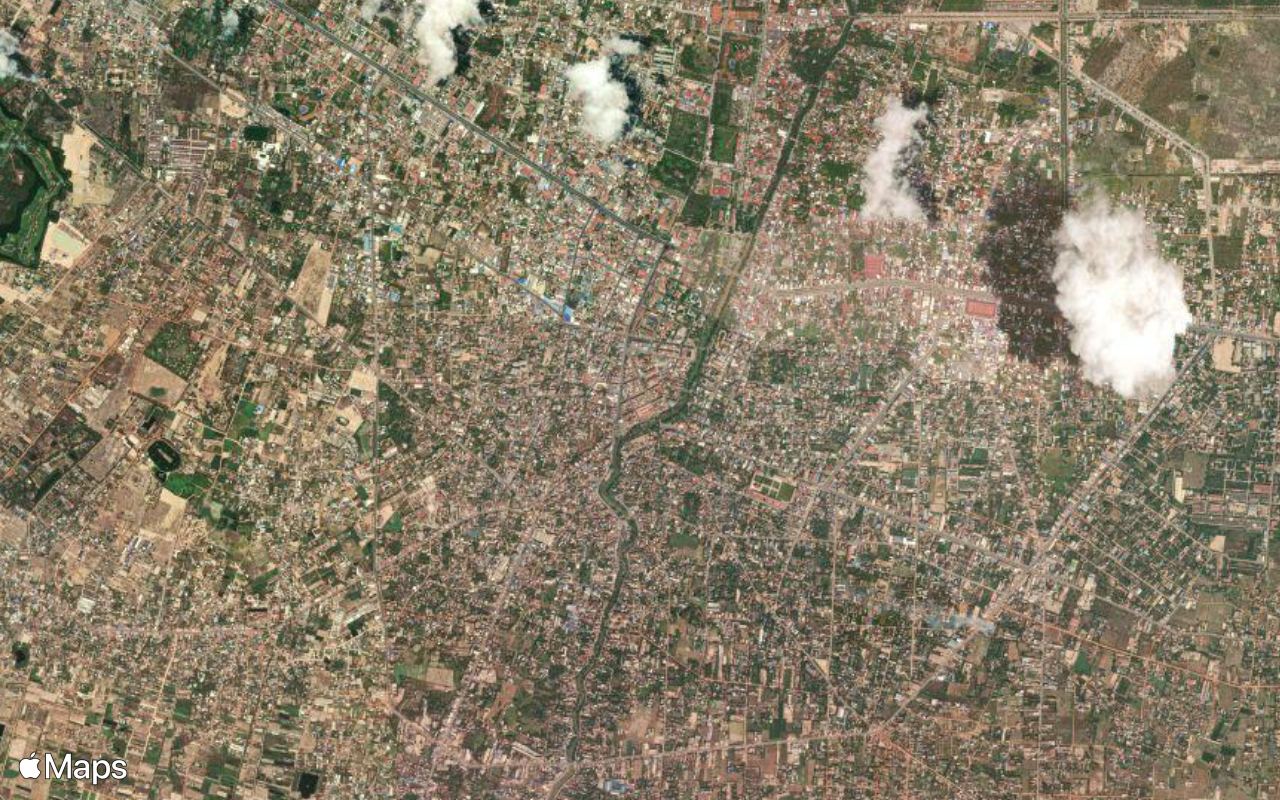 Siem Reap, seen from above