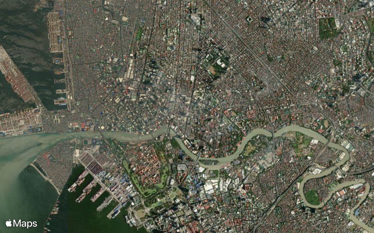Manila, Metro Manila, seen from above