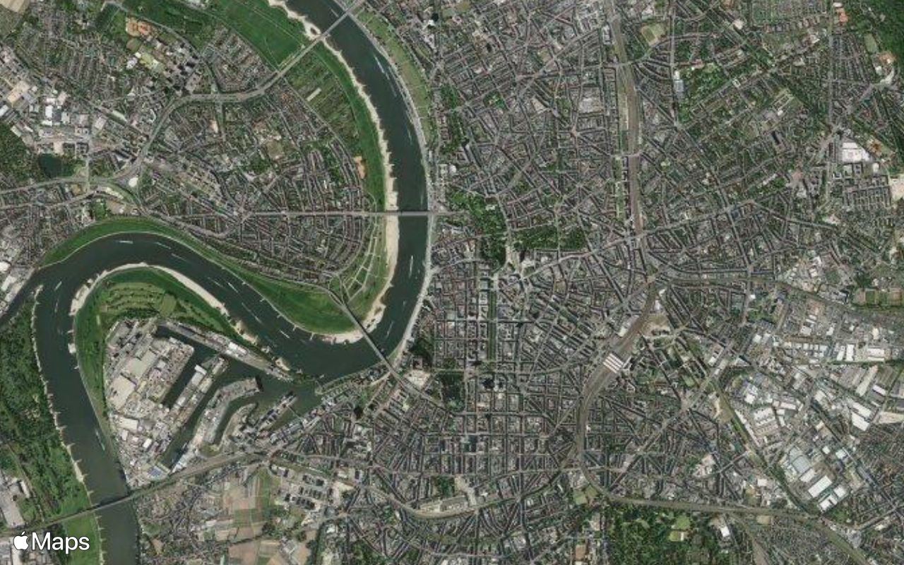 Düsseldorf, North Rhine-Westphalia, seen from above