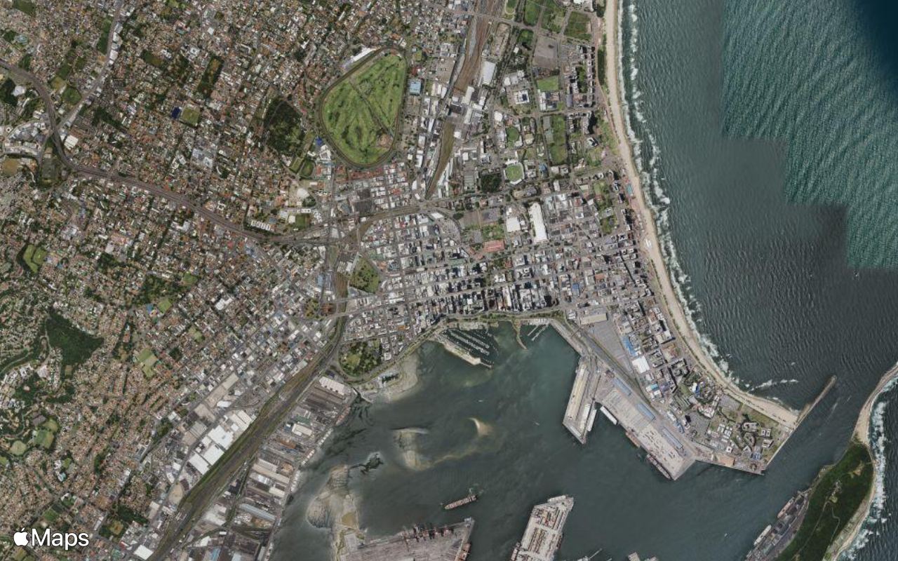 Durban, KwaZulu-Natal, seen from above