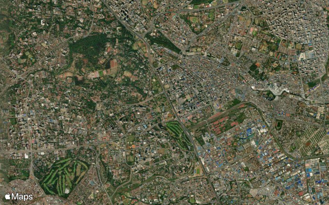 Nairobi, seen from above