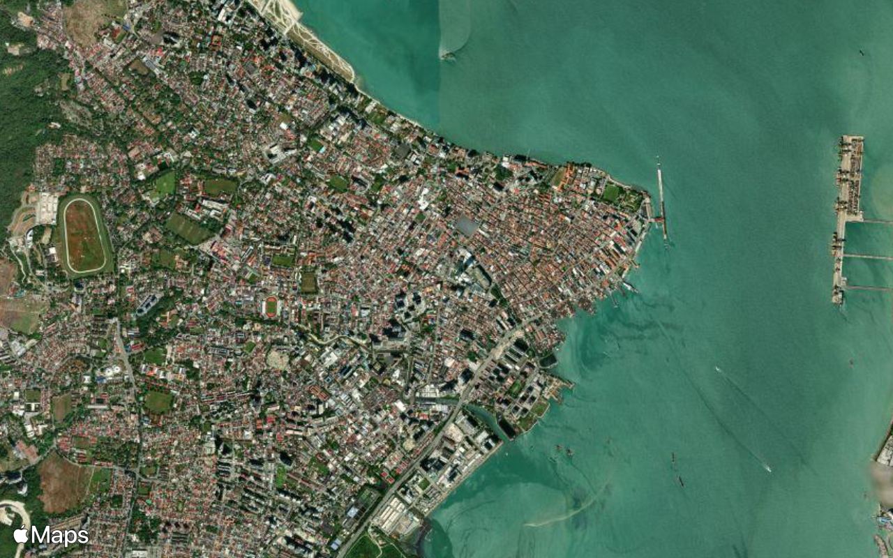 George Town, Penang, seen from above