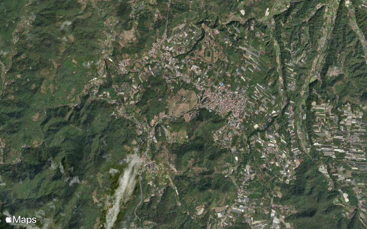 Yuchi, Nantou County, seen from above