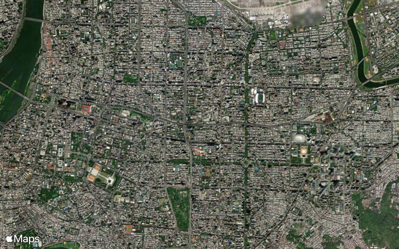 Taipei, seen from above