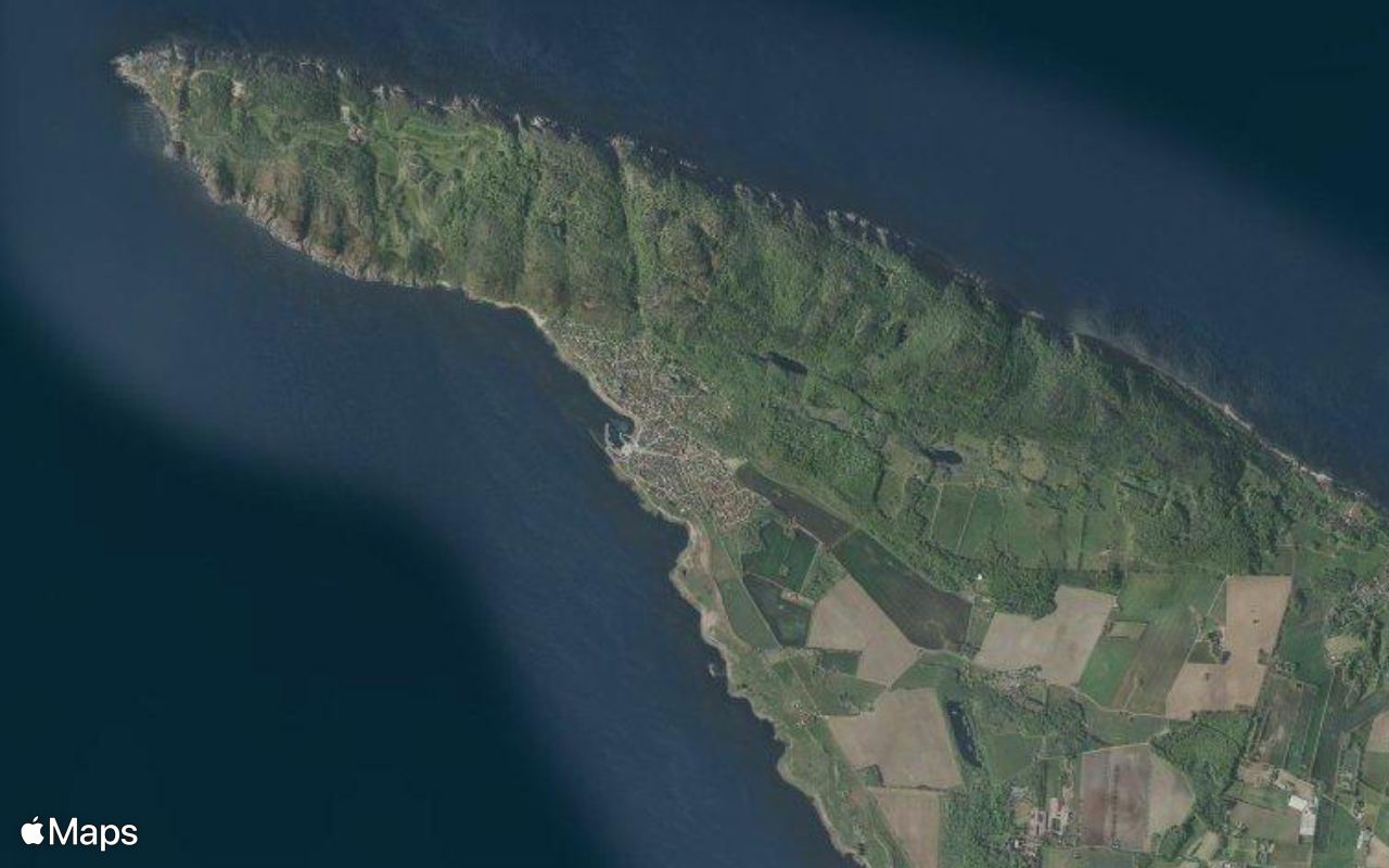 Mölle, Skåne, seen from above