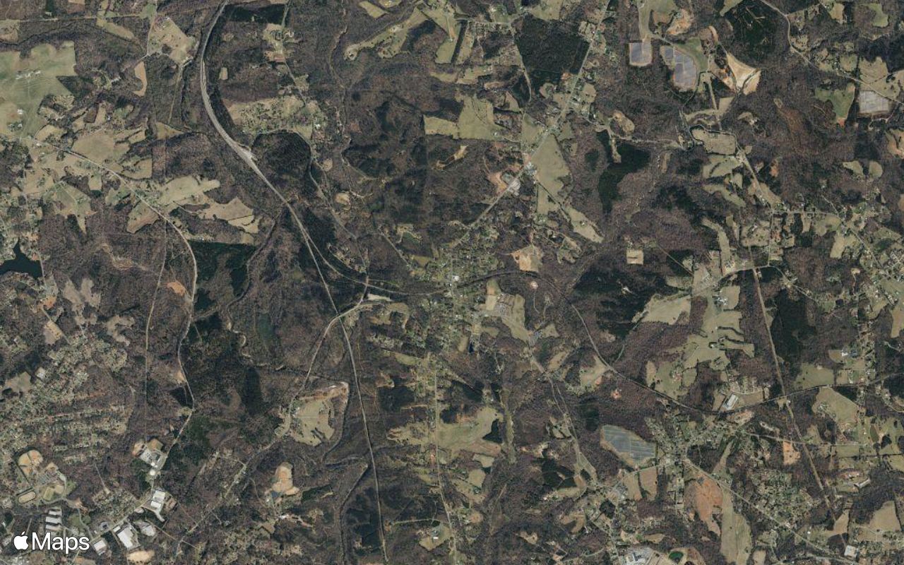 Bostic, NC, seen from above